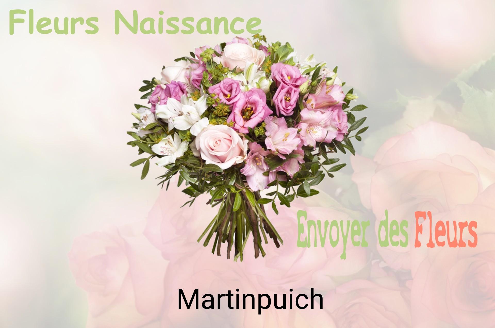 Bouquet de fleurs de naissance livré à Martinpuich